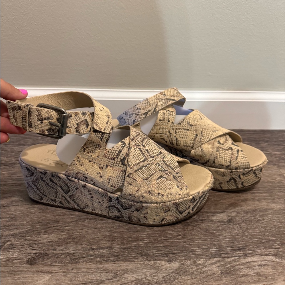 Matisse Snakeskin Platform